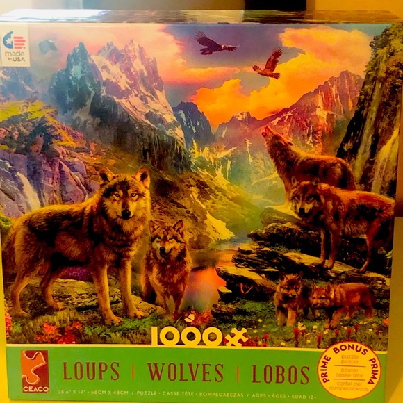 Wolf puzzle 1000 pieces - Picture 1 of 7